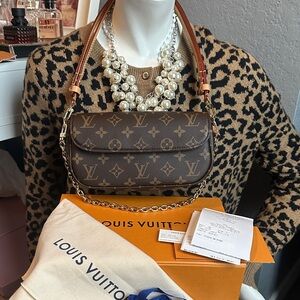 Louis Vuitton Ivy wallet on chain NEW receipts box and bag